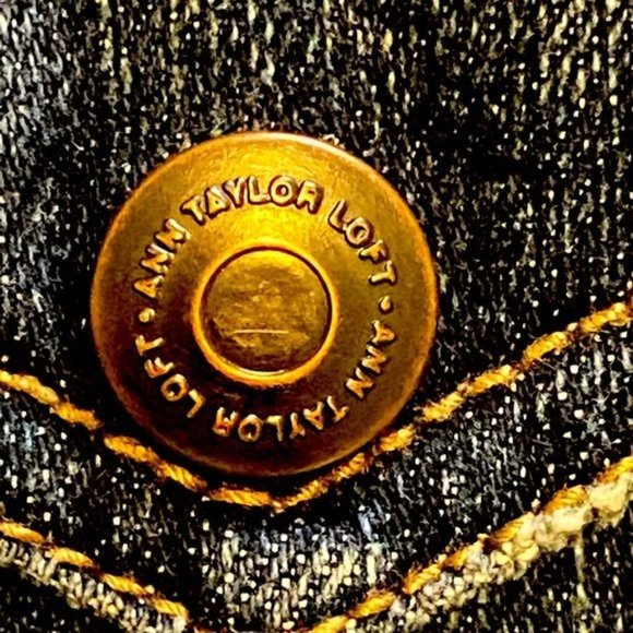 Ann Taylor LOFT Cotton Spandex Blend Slim Boot Denim Blue Jeans Size 10P - Picture 10 of 11